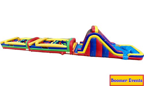 Combo 25: 37ft Obstacle, 37ft Obstacle, 18ft Dual Lane Slide